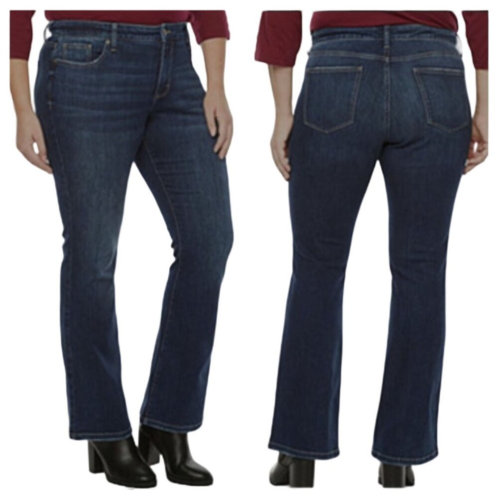 St. John's Bay Womens Straight Leg Ankle Jeans Size 12